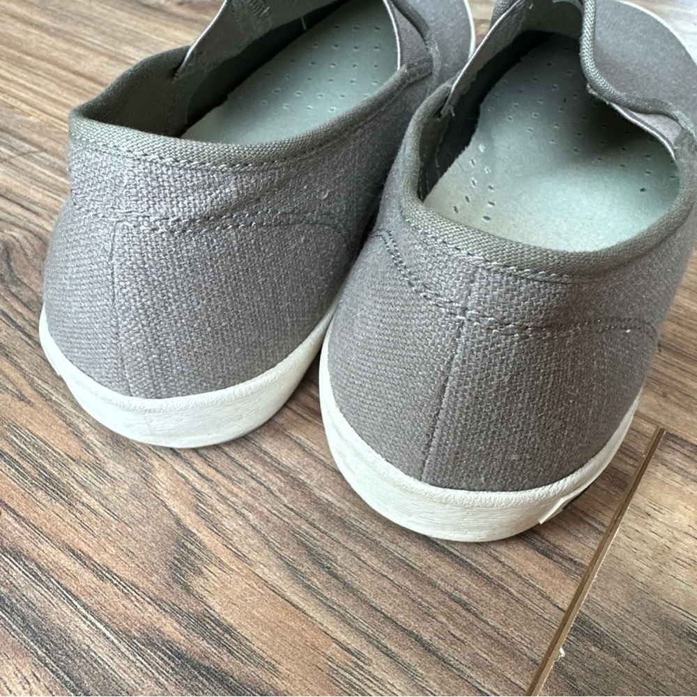 SEAVEES BAJA Slip On Sneakers -Linen - Men Sz 10 - Gray Canvas - Picture 3 of 6